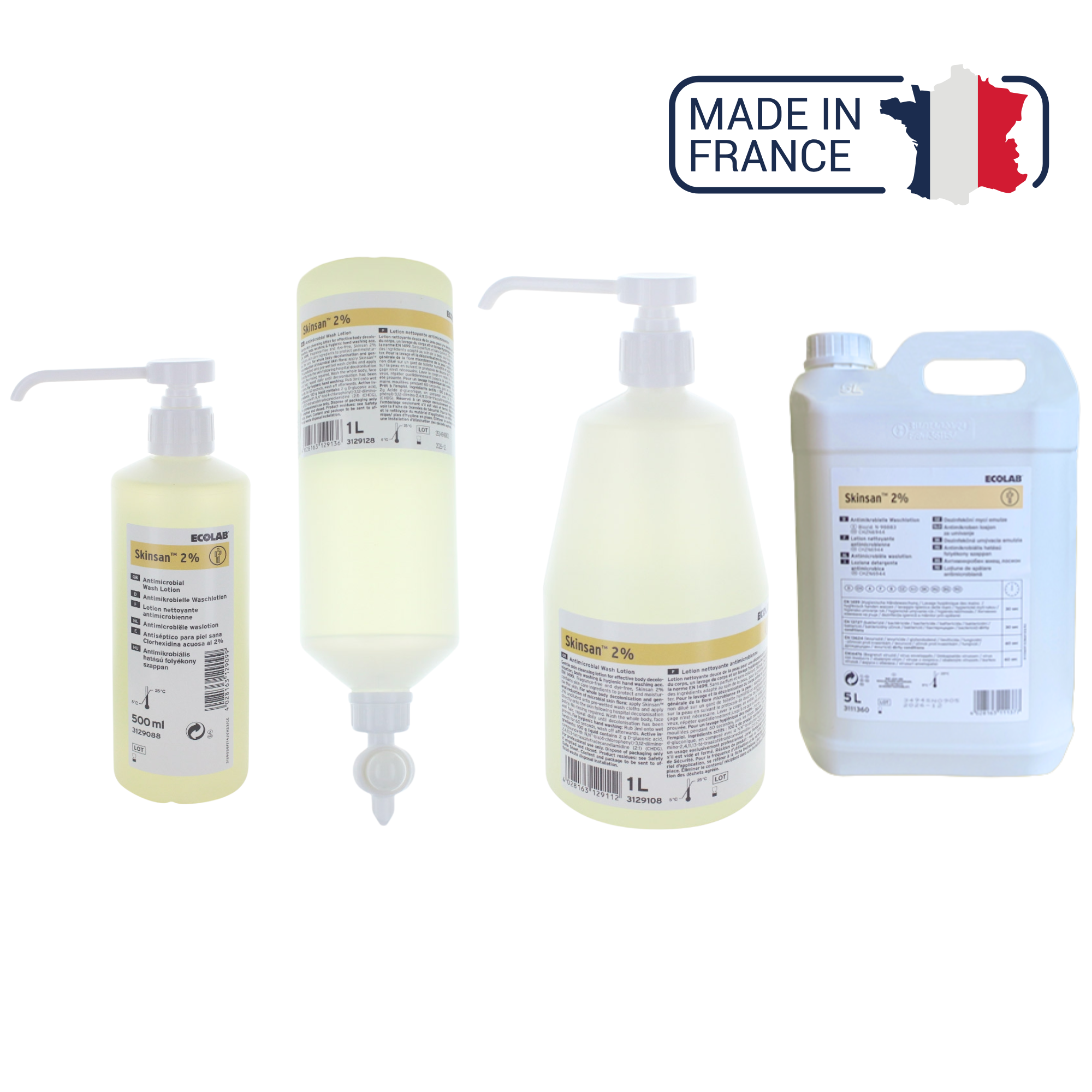 Skinsan 2% savon antiseptique - Différentes tailles - Anios Anios 