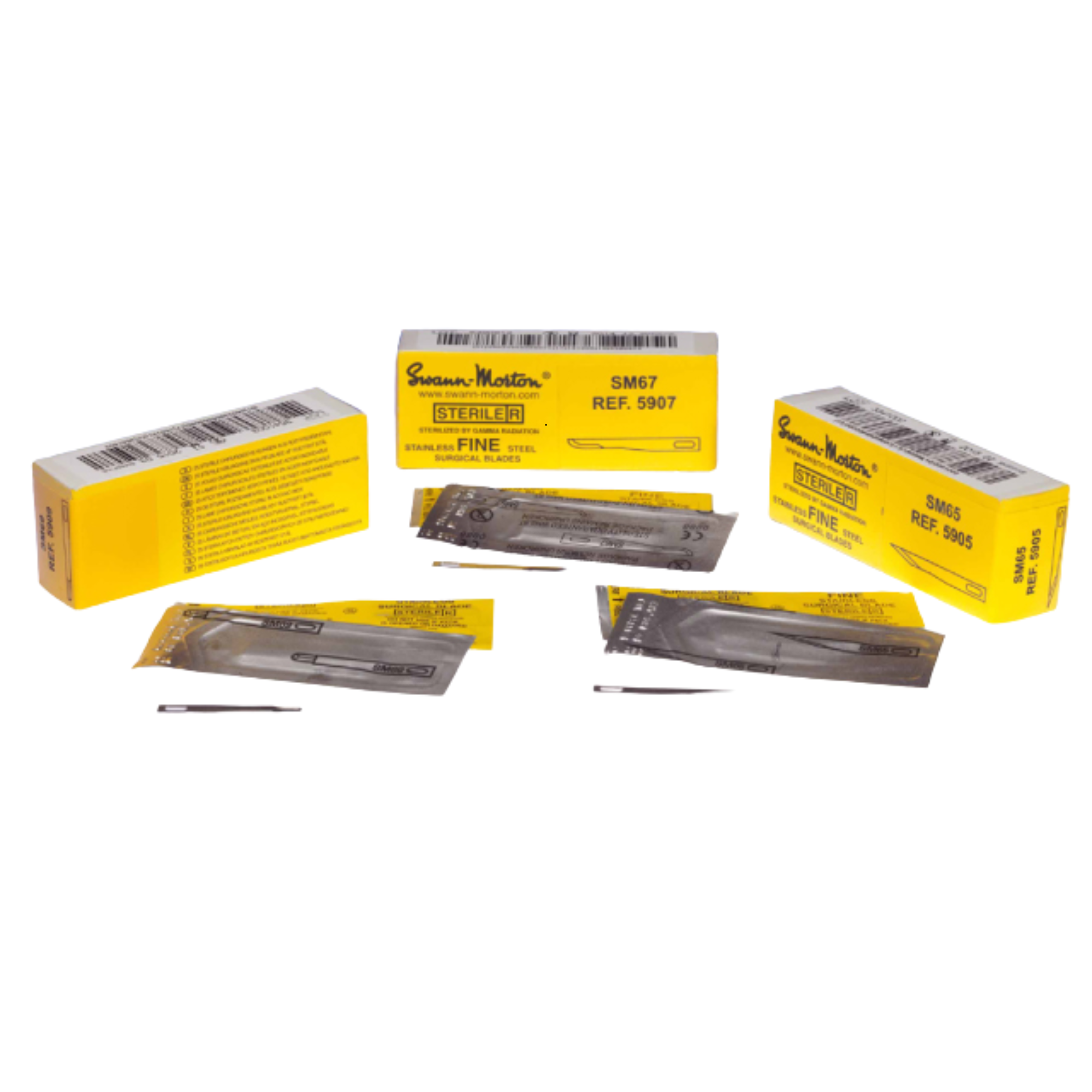 Lames chirurgicales Fines - stériles - Boîte de 25  - Plusieurs formats - Swann-Morton