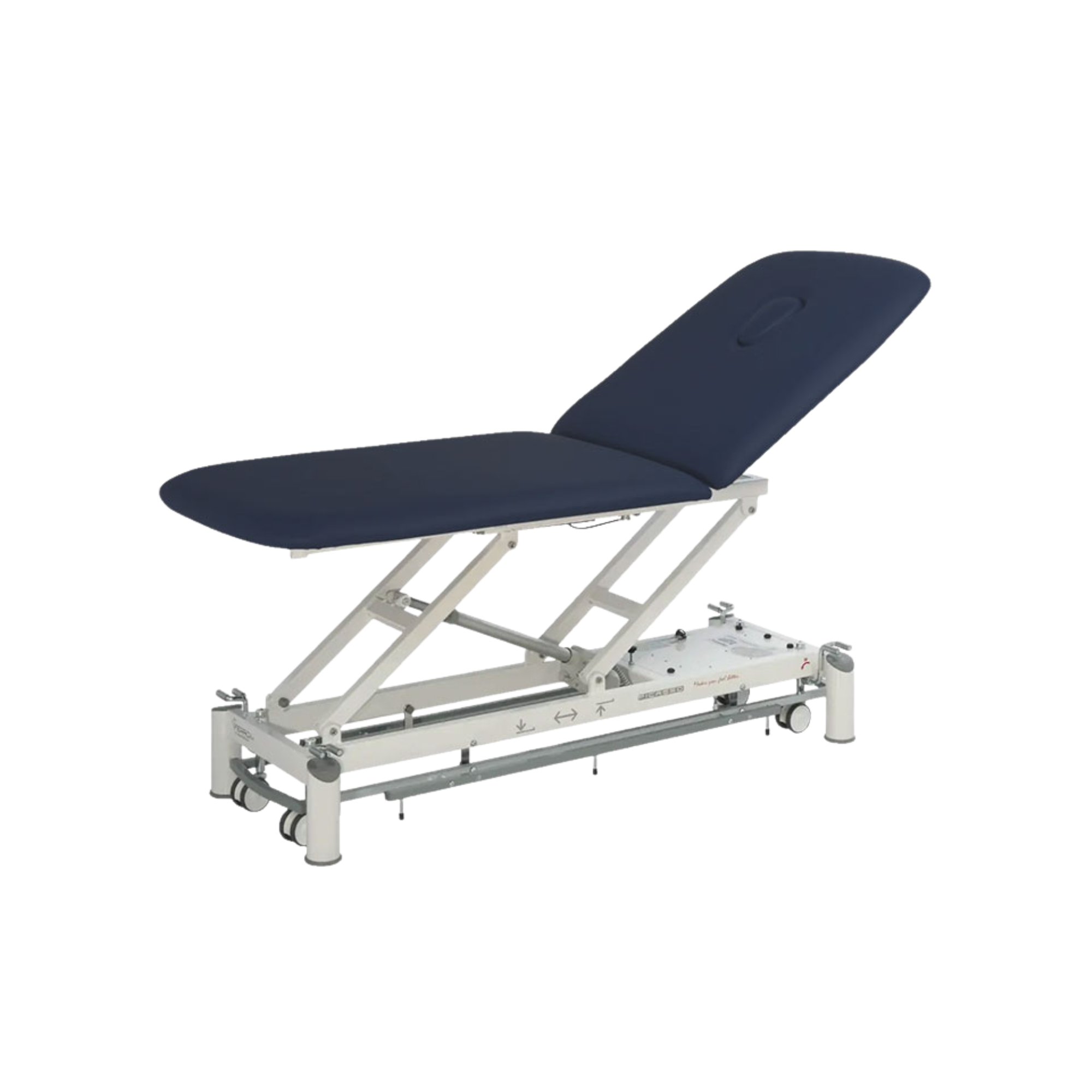 Electric physiotherapy table - Picasso XL Trend - castors + control frame - Ferrox