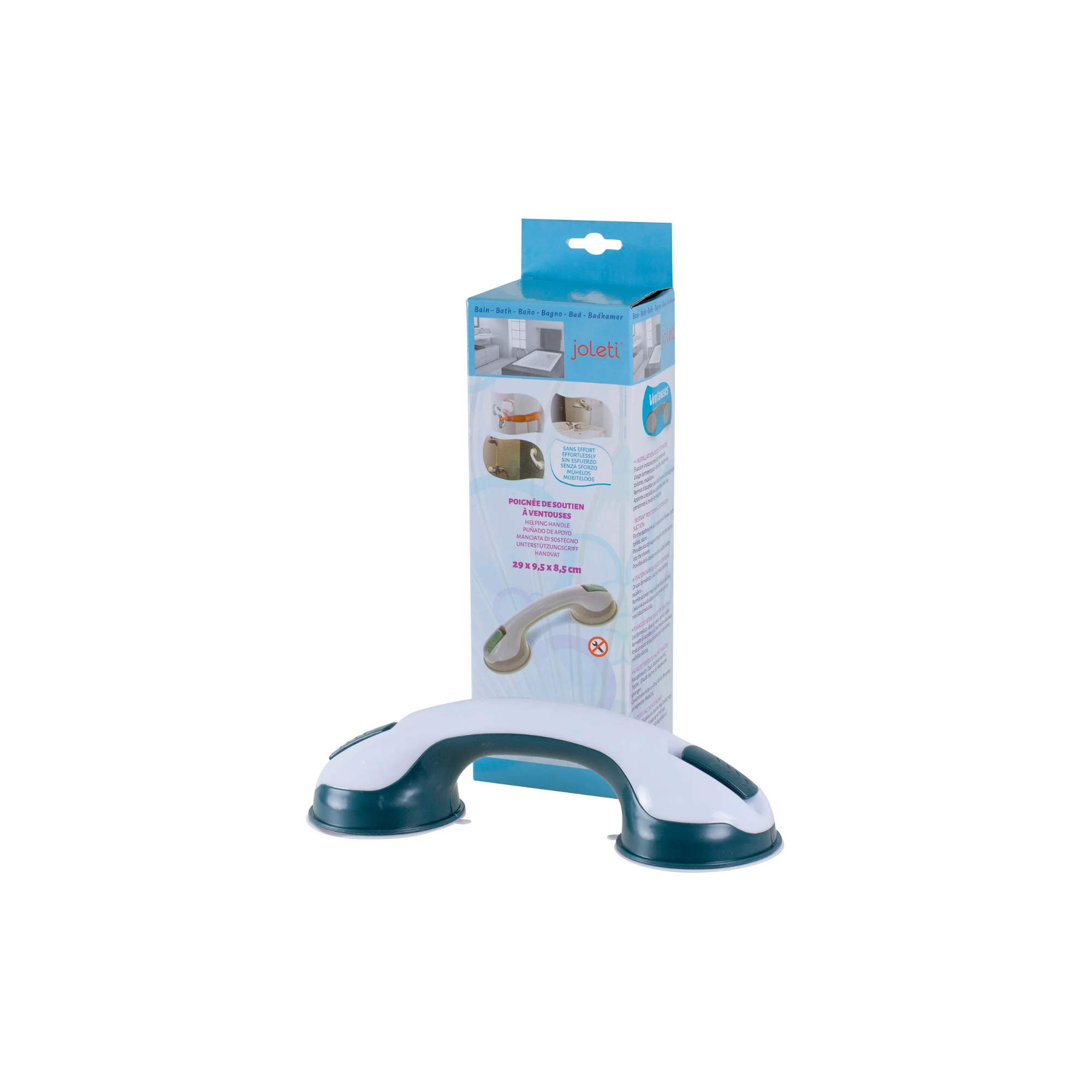 Straight Suction Cup Grab Bar - 2 sizes - JOLETI