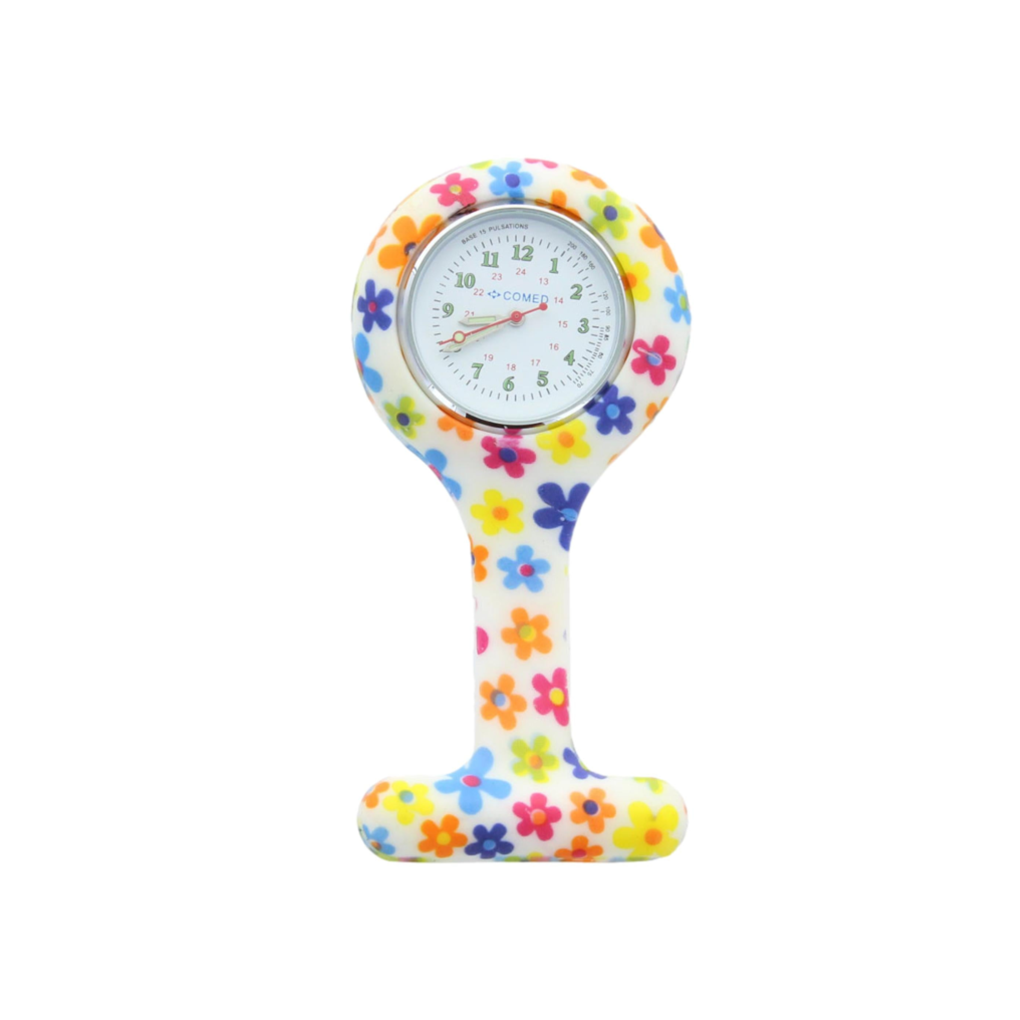 Montre infirmière en silicone - attache épingle de sécurité - 14 coloris - Comed - My Médical