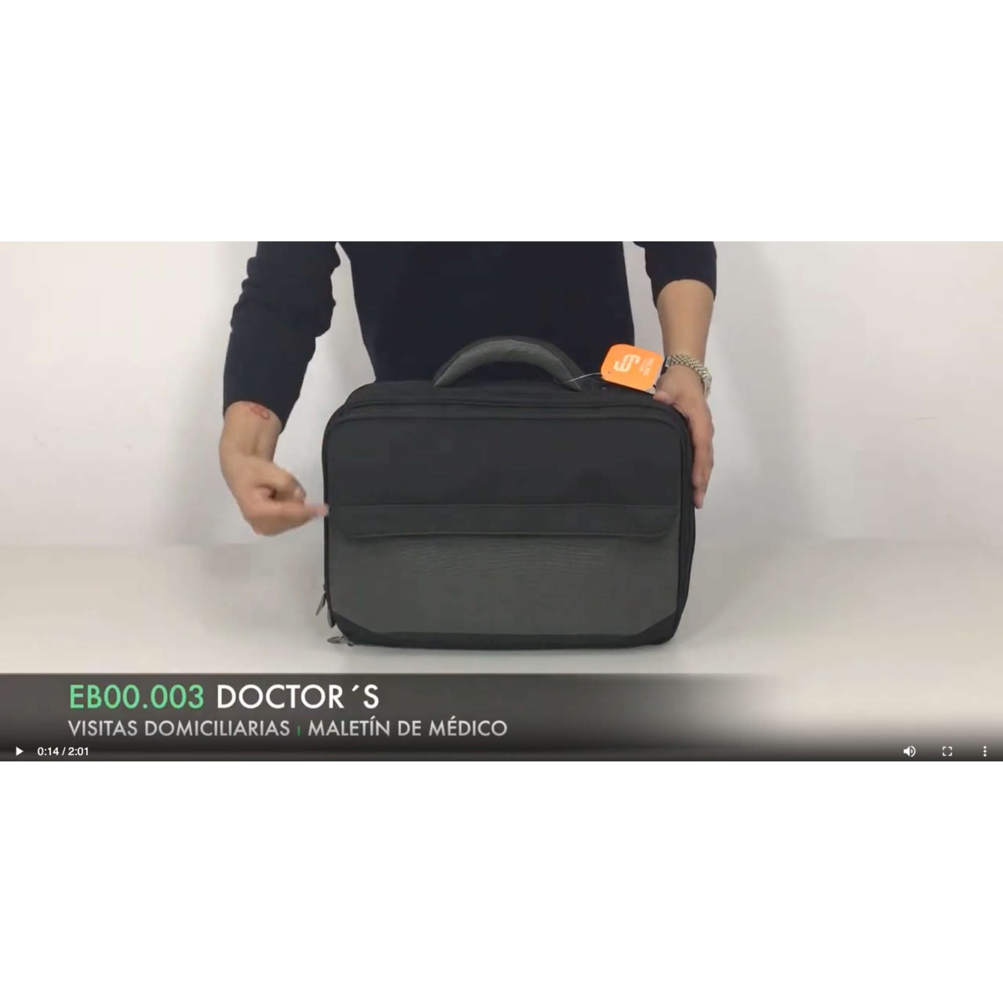 Charger la vidéo : Mallette convertible de podologie - DOCTOR Noire - Elite Bags