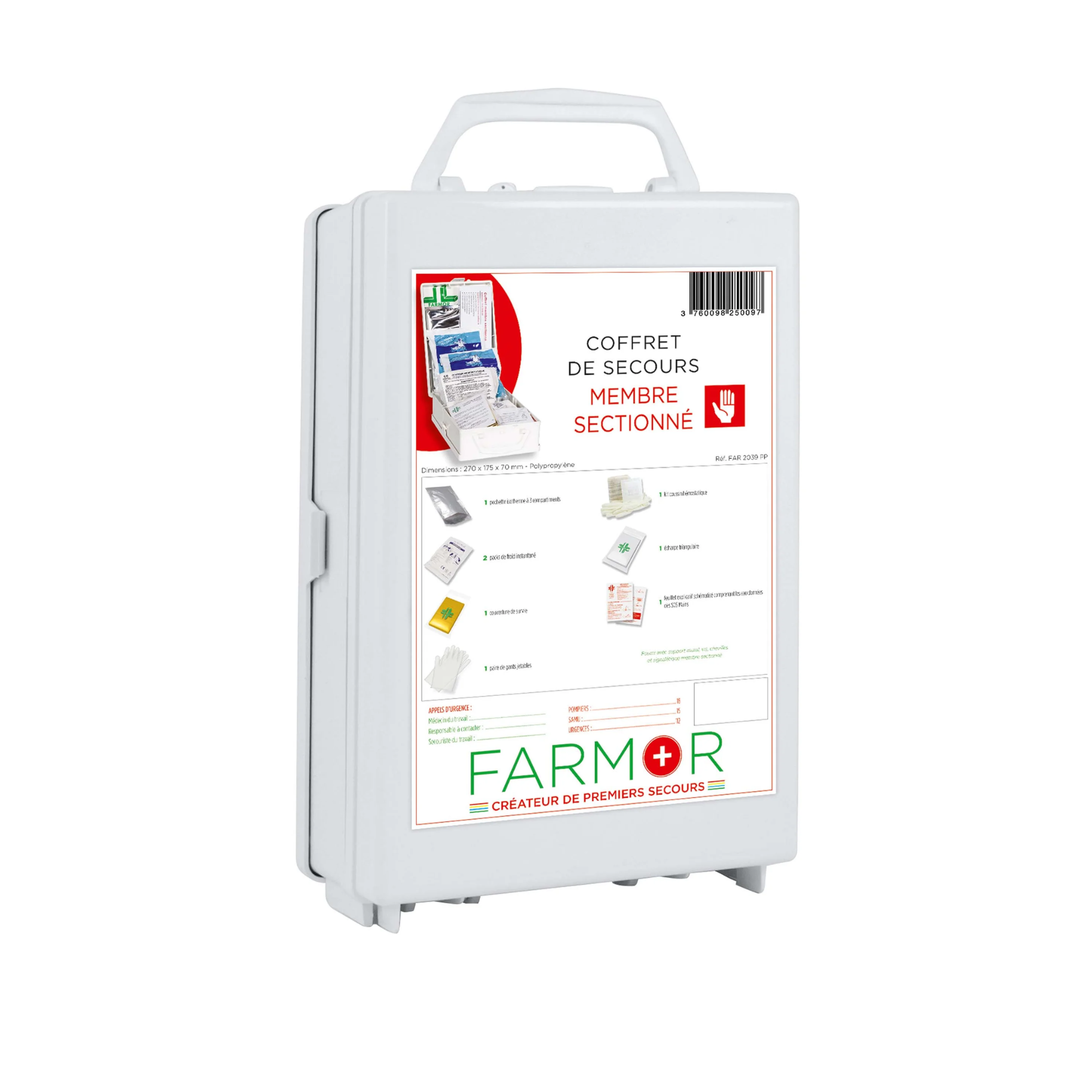 Coffret de secours Membre sectionné - Farmor