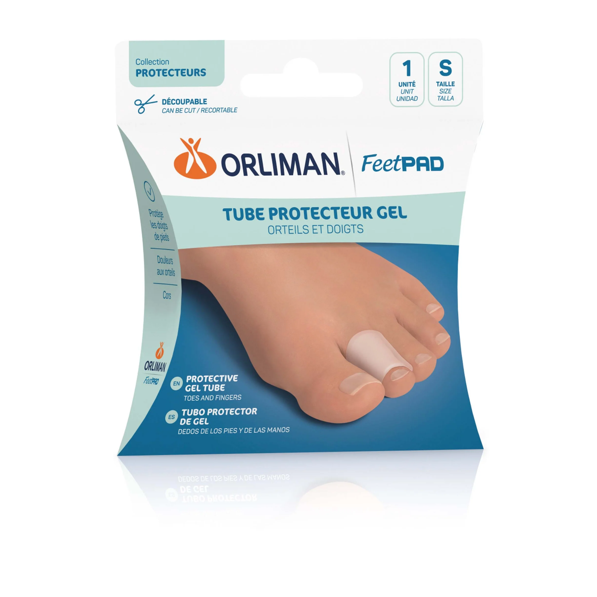 FEETPAD Gel Toe and Finger Protector Tube - 3 sizes - Orliman